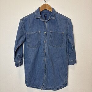 Gap Kids Denim Dress Girls Size Medium Style 445269-00 Tunic Medium Wash